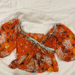 Free People Floral Top